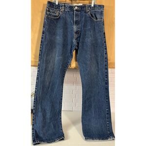 Levi's 517 Bootcut Jeans Mens W38 L34 Blue Mid Wash Cotton Denim